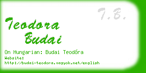 teodora budai business card