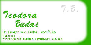 teodora budai business card